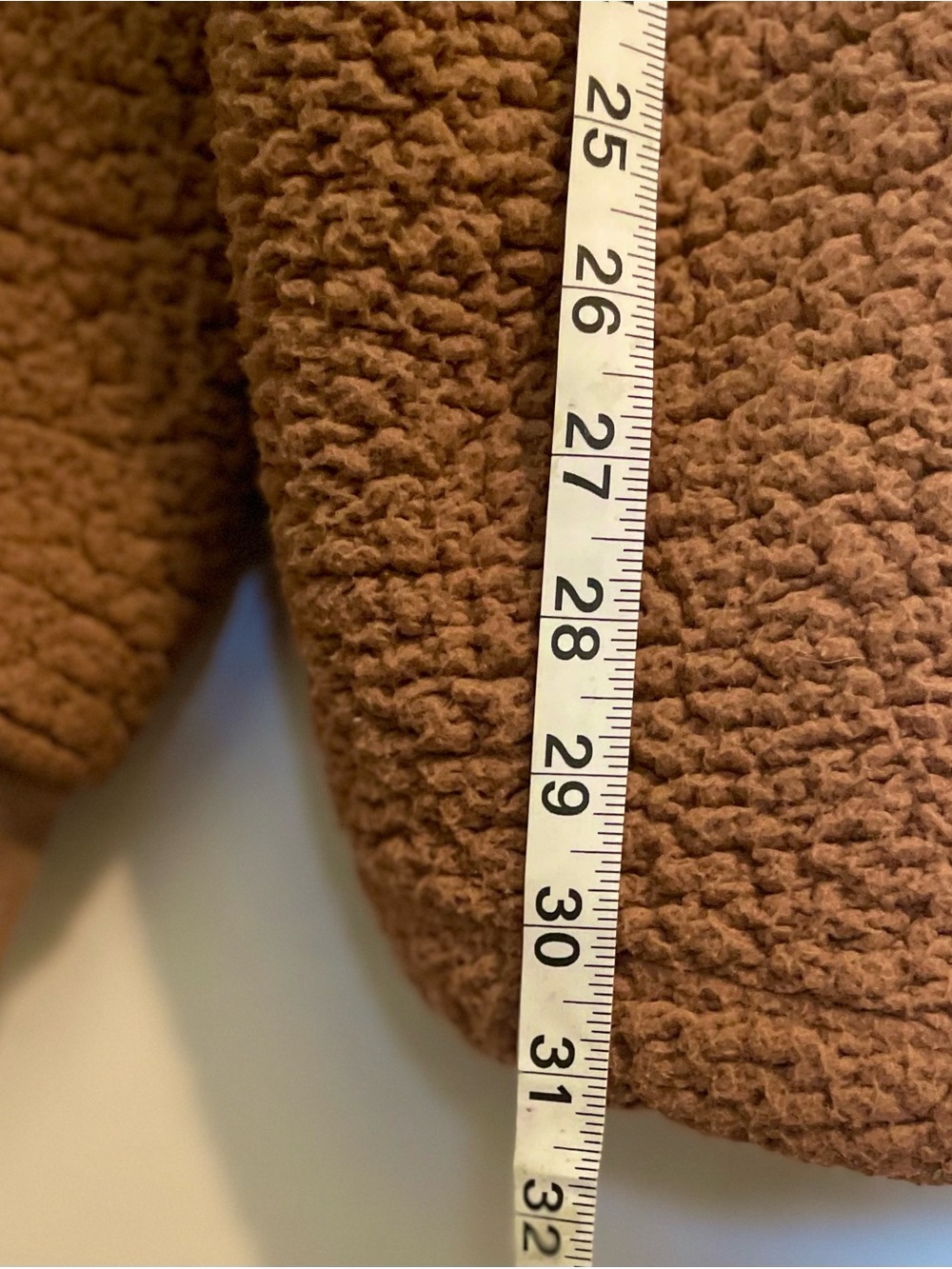 PINK Victoria's Secret Plush Taupe Sherpa Half-Zip Hoodie - Picture 6 of 10
